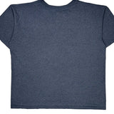 Adidas Single Stitch T-Shirt - Large Blue Cotton