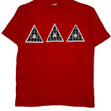 Hanes Single Stitch T-Shirt - Large Red Cotton