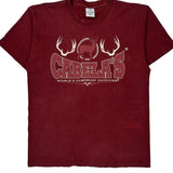 Alore Single Stitch T-Shirt - Large Burgundy Cotton