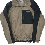 Columbia Fleece Jacket - Large Brown Polyester