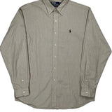 Polo By Ralph Lauren Shirt - Large Beige Cotton