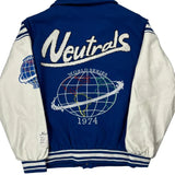 World Series 1974 Unbranded Varsity Jacket - Medium Blue Polyester