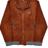Patagonia Fleece Jacket - Large Brown Polyester