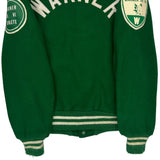 Warner Jr. Hi Athlete Warner Bros College Varsity Jacket - Medium Green Wool