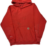 Carhartt Hoodie - XL Red Cotton Blend