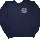 Hanes Graphic Sweatshirt - Large Navy Cotton Blend