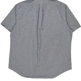 Ralph Lauren Checked Short Sleeve Shirt - XL Blue Cotton