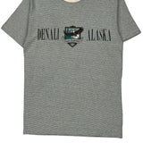 Denali Alaska H.L.Miller Gold Single Stitch T-Shirt - Medium Gray Cotton Blend