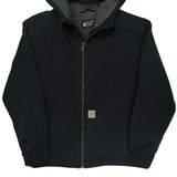 Rain Defender Sherpa Lined Carhartt Hoodie - XL Black Cotton