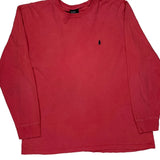 Polo By Ralph Lauren Long Sleeve T-Shirt - Large Red Cotton