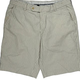 Polo By Ralph Lauren Pinstripe Chino Shorts - 34W 9L Cream Cotton