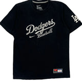 Dodgers Nike Mlb T-Shirt - Medium Black Cotton