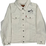 Levis Denim Jacket - 2XL White Cotton
