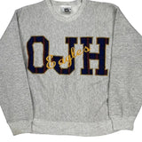 Made In USA Eagles Lee College Sweatshirt - Large Grey Cotton