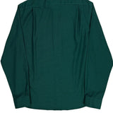Tommy Hilfiger Slim Fit Shirt - Large Green Cotton