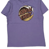 Age 10-12 Santa Cruz Graphic T-Shirt - Medium Purple Cotton