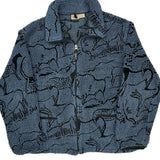 Made In USA Woolrich Fleece Jacket - Large Blue Polyester