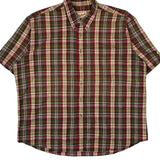 Woolrich Checked Short Sleeve Shirt - XL Multicoloured Cotton