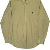 Polo By Ralph Lauren Shirt - Medium Yellow Cotton