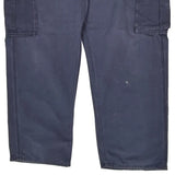 Carhartt Cargo Trousers - 40W 30L Navy Cotton
