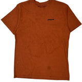 Patagonia Graphic T-Shirt - Large Orange Cotton Blend