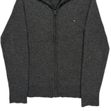 Tommy Hilfiger Zip Up - Large Gray Cotton