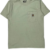 Carhartt T-Shirt - Small Green Cotton
