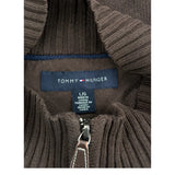 Tommy Hilfiger Zip Up - Large Brown Cotton