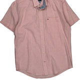 Tommy Hilfiger Short Sleeve Shirt - Medium Pink Cotton