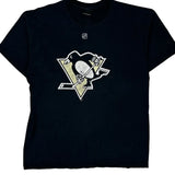 Pittsburgh Penguins Reebok Nhl T-Shirt - Large Black Cotton