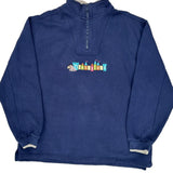 Disneyland Resort Disney Graphic 1/4 Zip - Large Blue Cotton