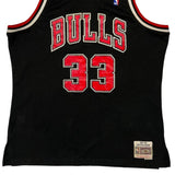 Scottie Pippen #33 1997-98 Chicago Bulls Mitchell & Ness Nba Jersey - XL Black Polyester