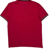 Tommy Hilfiger Polo Shirt - Medium Red Cotton