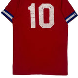 1980s Exton Softball Majestic Jersey - Small Red Polyester