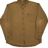 Timberland Shirt - Large Brown Cotton