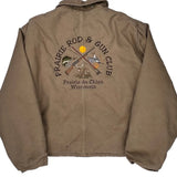 Faded Sdl Carhartt Embroidered Arctic Jacket - 2XL Beige Cotton