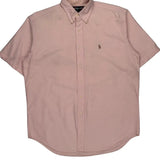 Ralph Lauren Short Sleeve Shirt - Medium Pink Cotton
