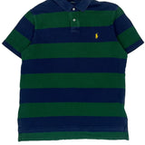 Polo By Ralph Lauren Striped Polo Shirt - XL Blue Cotton
