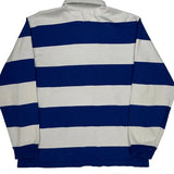 Cocalico Field Hockey Sport Tek Striped Rugby Shirt - XL Blue Cotton