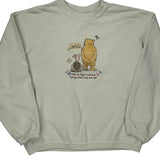 Disney Cartoon Sweatshirt - Large Cream Cotton