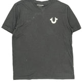 True Religion Graphic T-Shirt - Large Black Cotton