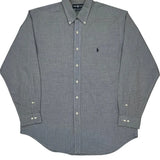 Ralph Lauren Checked Shirt - Large Gray Cotton