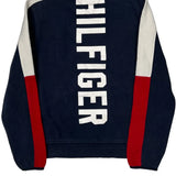 Tommy Hilfiger Spellout Sweatshirt - Small Navy Cotton