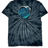 Santa Cruz Tie-Dye T-Shirt - Medium Black Cotton