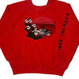 Minnesota Unbranded Graphic Sweatshirt - Medium Red Cotton