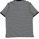 Polo By Ralph Lauren Striped Polo Shirt - Large Black & White Cotton