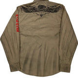 Rock 47 Coca-Cola Graphic Shirt - XL Khaki Cotton