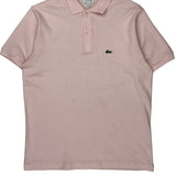 Age 16 Lacoste Polo Shirt - Large Pink Cotton