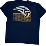 Russell Athletic Single Stitch T-Shirt - Large Navy Cotton