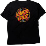 Skateboarding Santa Cruz Graphic T-Shirt - Medium Black Cotton